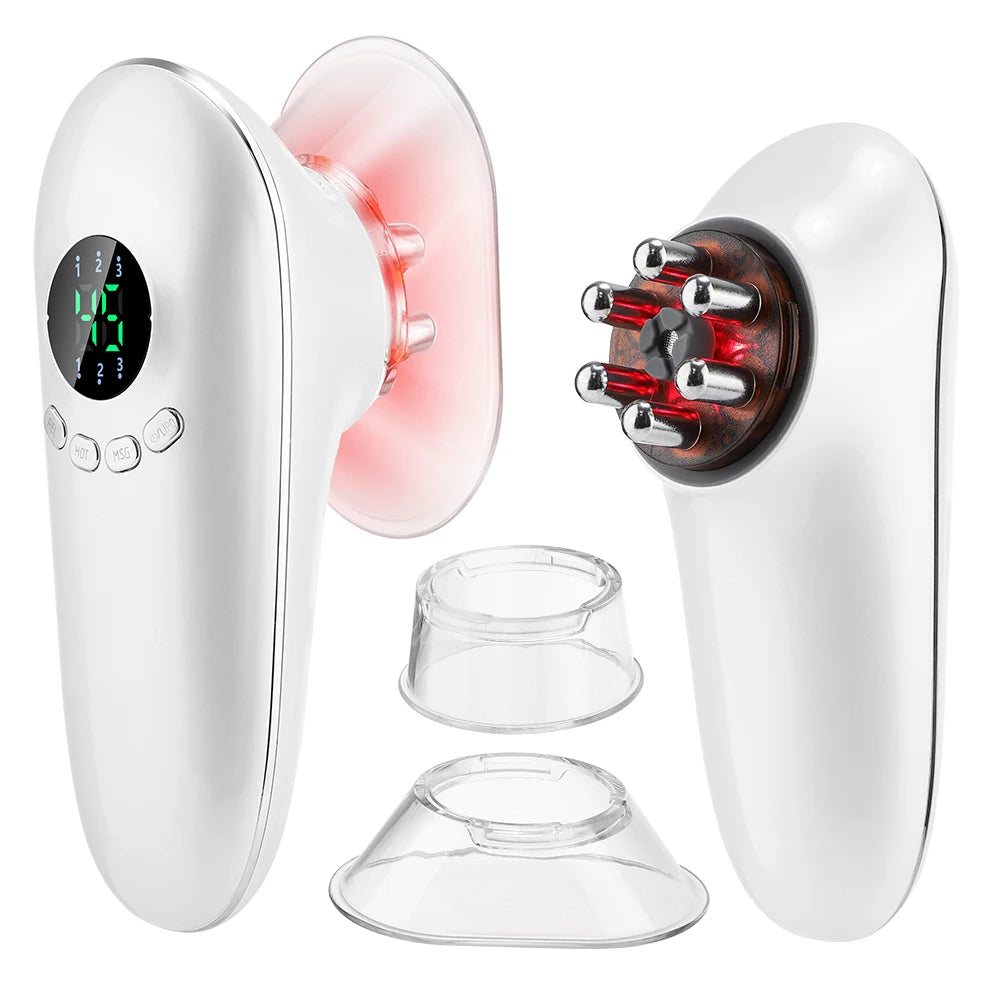 Rechargeable Body Sculpting Device Handheld Scraping Portable Electric Cupping Cellulite Massager for Face Body Abdominal Legs
